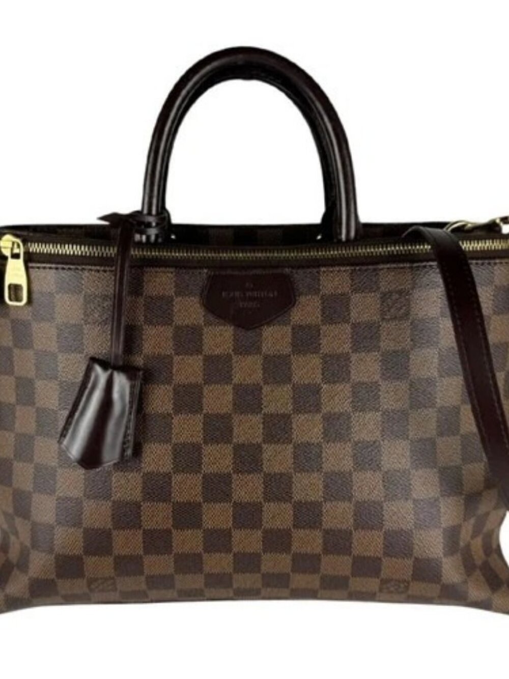 Auth LOUIS VUITTON Damier Ebene Brompton Handbag Shoulder Bag N41582 - z11053